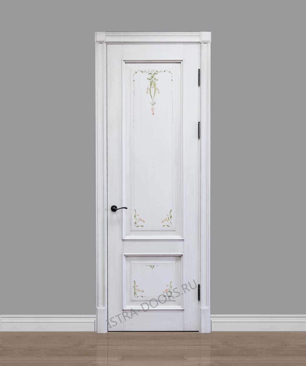 Флоренция с декором и росписью Пастель-2. Межкомнатная дверь на заказ  (1)