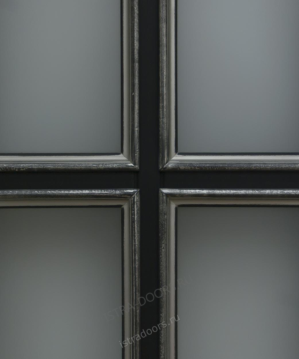 Верона черная с серебром. Межкомнатная дверь на заказ (2)